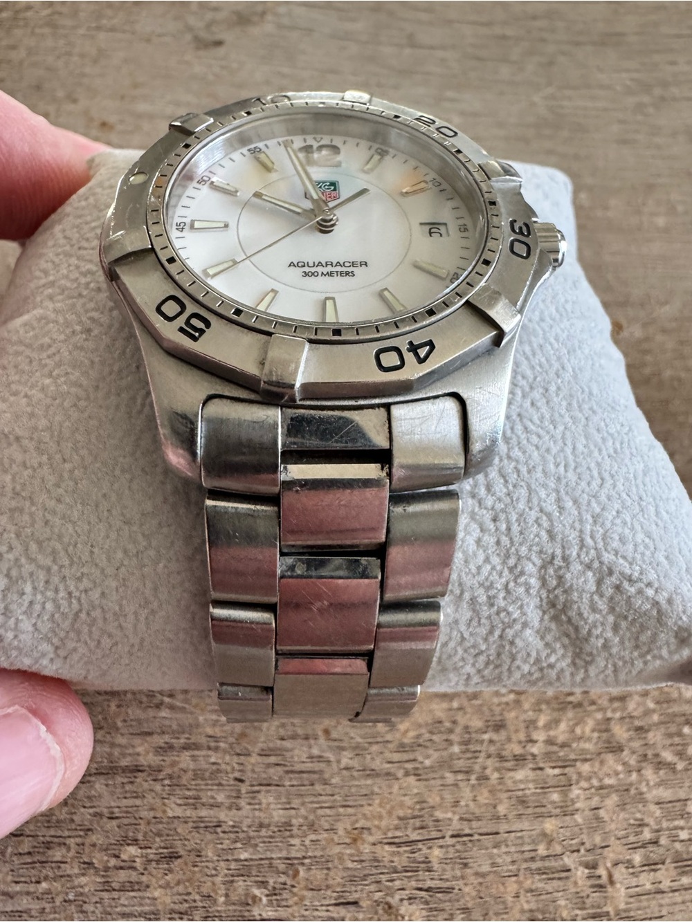 Tag Heuer Aquaracer Stainless Steel Watch - White Dial very sharp - Picture 3 of 14